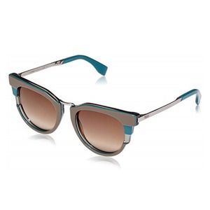FENDI Teal Gray Cat‎ Eye Metropolis Sunglasses
